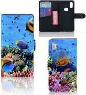 Case Cover pour Xiaomi Mi Mix 2s Portefeuille Pêche