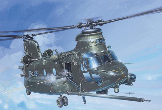 Italeri Modelbouwpakket Vliegtuigen - 1218 Boeing MH-47E SOA Chinook - Helikopter Plastic - 1:72 - Modelbouw