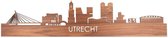 Skyline Utrecht Notenhout - 100 cm - Woondecoratie design - Wanddecoratie - WoodWideCities