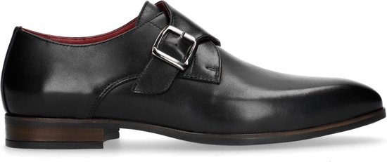 Magnanni Heren Gespschoenen Zwart sue neus 2gesp rz | Van den Assem