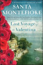 Boekomslag 'Last Voyage of the Valentina' van Santa Montefiore, met rode klaprozen en een Italiaans huis aan zee.