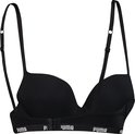 Zwarte push-up bh van Puma met logo band