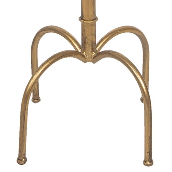 Clayre & Eef Table d'appoint Ø 40x81 cm Couleur or Métal