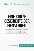 Omslag Eine kurze Geschichte der Menschheit. Zusammenfassung & Analyse des Bestsellers von Yuval Noah Harari