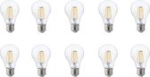 LED Lamp 10 Pack - Filament - E27 Fitting - 6W - Natuurlijk Wit 4200K - BES LED