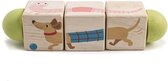 Toys tendre tordant les cubes en bois animal Junior 16,5 x 4 x 4 Cm