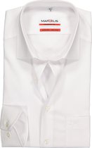 MARVELIS modern fit overhemd - mouwlengte 7 - wit - Strijkvrij - Boordmaat: 38