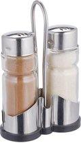 relaxdays peper en zoutstel - peper en zout set - zoutstrooier - peper en zoutvaatje - rvs