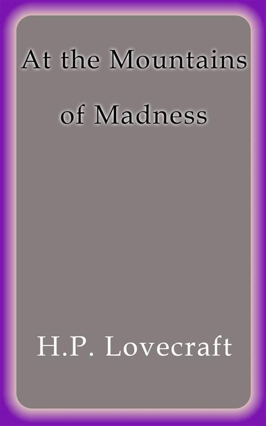At the Mountains of Madness - cover