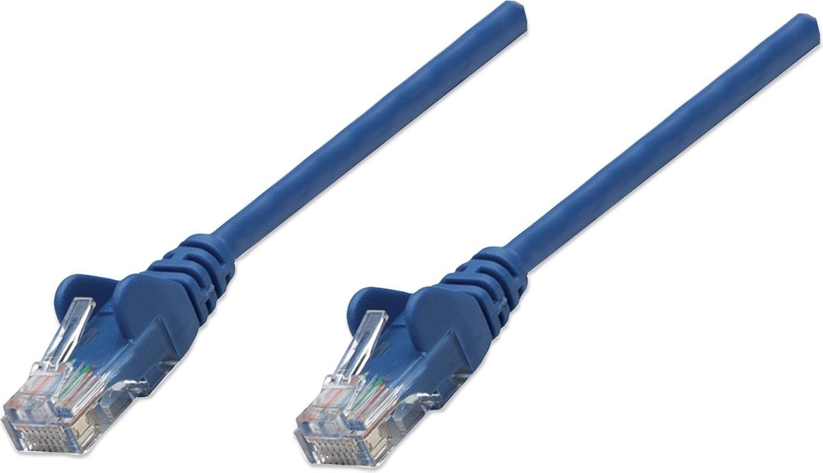 Intellinet 338400 netwerkkabel 1,5 m Cat5e U/UTP (UTP) Blauw