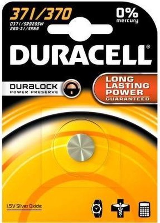 Duracell - Duracell Knoopcel Silv D371 - Altijd Garantie | bol