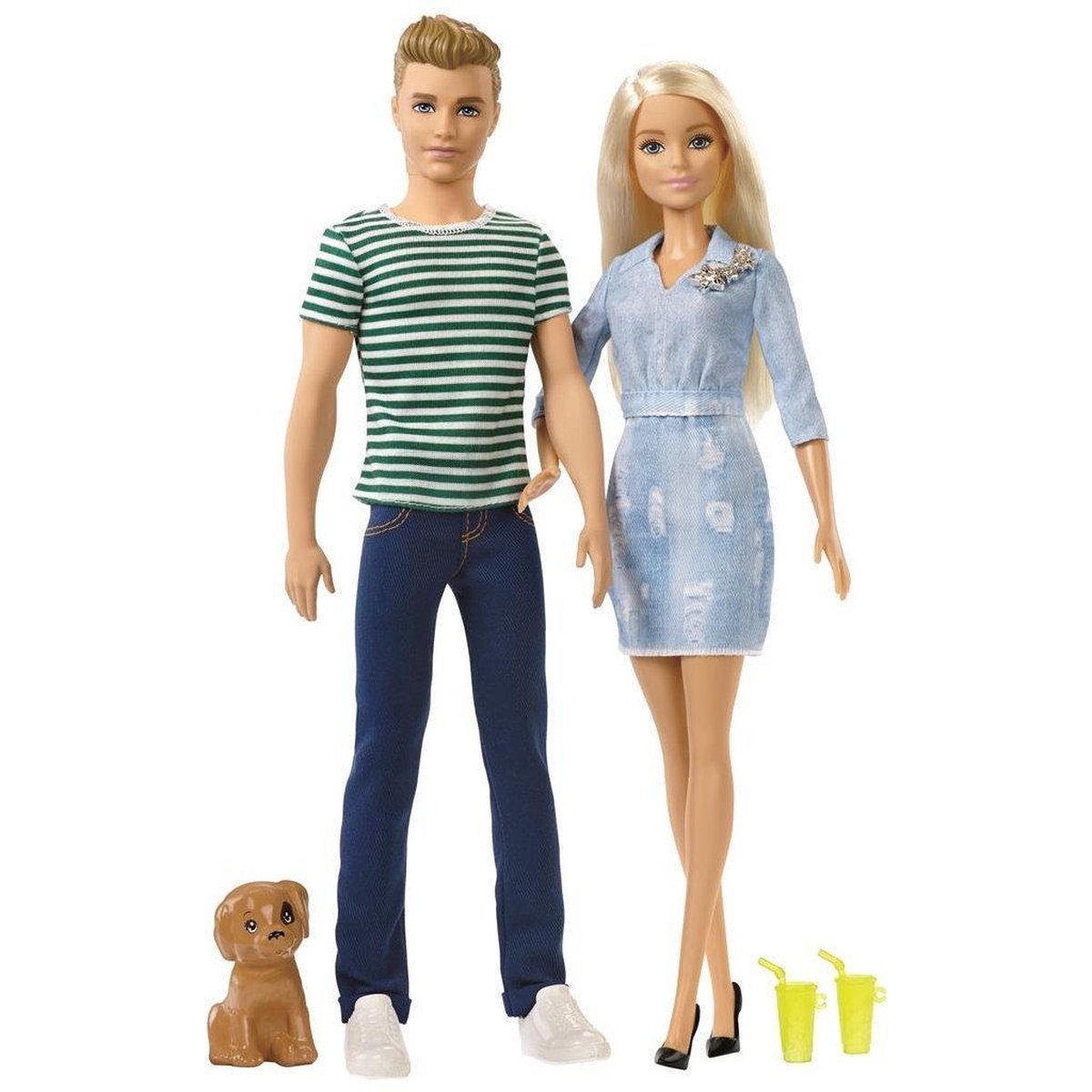 zuurstof Reizende handelaar Resistent Barbie en Ken Puppy Cadeauset - Barbiepop | bol.com