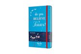 Moleskine notitieboek Peter Pan - Fairies Malachite Green - Large - Hard cover - Gelinieerd