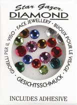 Stargazer face diamonds multi colour (inclusief lijm)