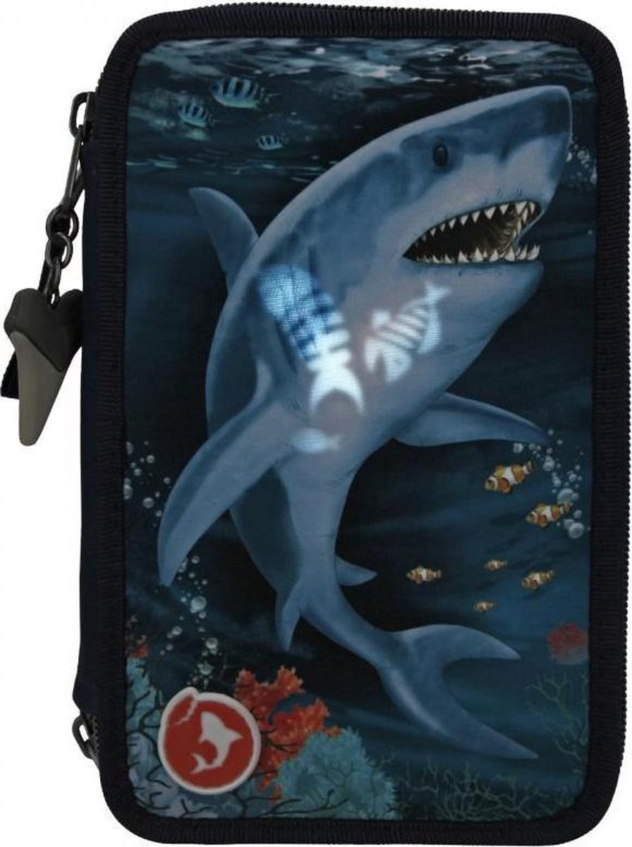 Dino World 3-vaks Etui - Underwater LED Shark | bol.com