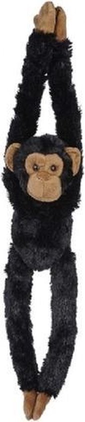 Pluche zwarte chimpansee knuffel 65 cm - Chimpansee apen jungledieren  knuffels -... | bol.com