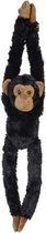 Pluche zwarte chimpansee knuffel 65 cm - Chimpansee apen jungledieren knuffels - Speelgoed voor kinderen