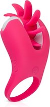 Teazers Siliconen Cockring - Oplaadbare Vibrerende Penis Ring met Clitoris Stimulator - Perfecte Sex Toy voor koppels - Roze