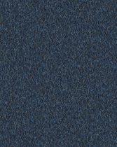 Textiel look behang Profhome VD219165-DI vliesbehang hardvinyl warmdruk in reliëf gestempeld in textiel look glinsterend blauw 5,33 m2