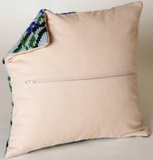 Thea Gouverneur Cross Stitch Kit Pillow Back with Zipper - 23.5999 - Beige - Katoen - Broderie pour adultes