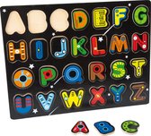 houten kleurrijke alfabet puzzel ABC