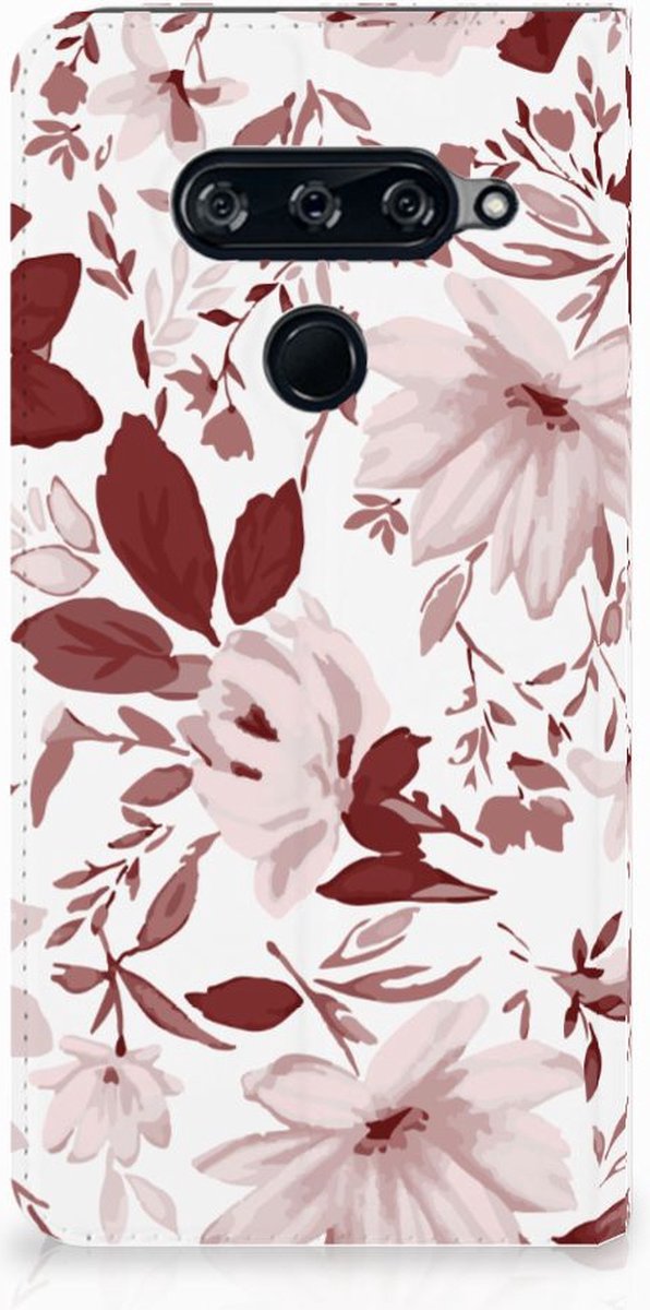 Bookcase LG V40 Thinq Watercolor Flowers