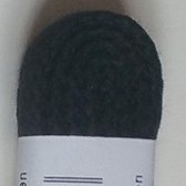 1 paar ronde middeldikke veters - 200 cm lang - Zwart - Bergal 8824