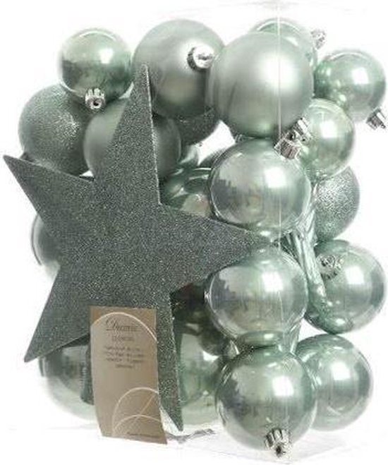 Kerstballen inclusief Piek, Eucalyptus 33 stuks |