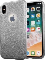 Xssive Glitter TPU Case - Back Cover voor Apple iPhone 6 Plus/6S Plus - Zilver Grijs