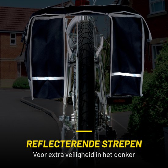 Dunlop - Dubbele Fietstas - Zwart - 26 l