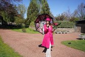 Bol.com Automatische Paraplu Bloemen Motief Vrouwen - Rose Tuin Dubbellaags Meerkleurig aanbieding