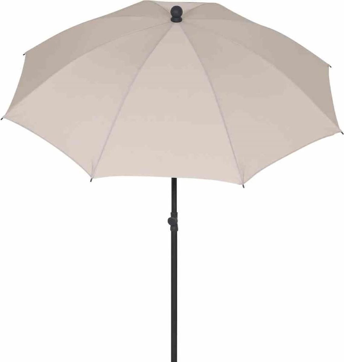 Bol.com Middenstokscherm antraciet/natuur Ø 180cm voor in de stad aanbieding