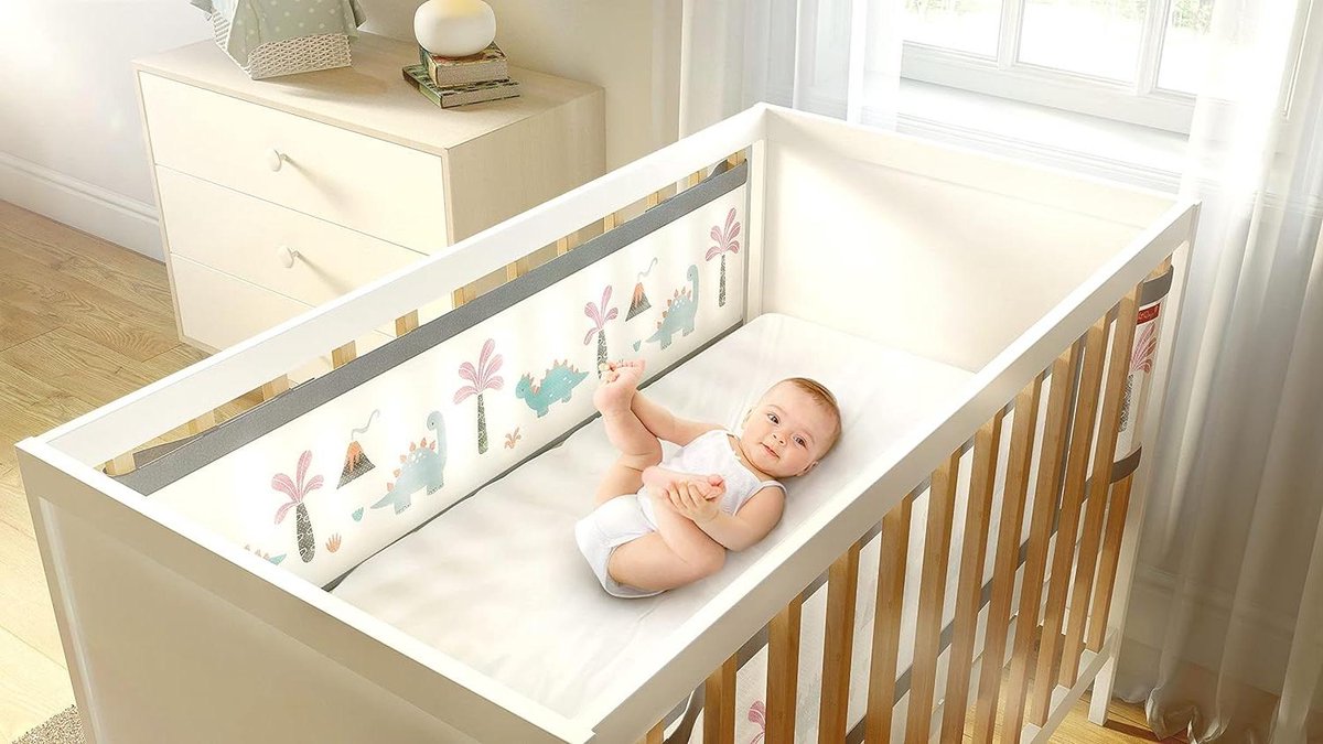 Image of Ademende Mesh bedomranding voor 2-zijdig kinderbed en kinderbed - extra veiligheid.