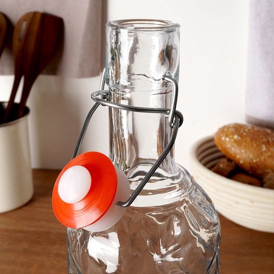 Fles met Beugelsluiting Glas 1,1 l - Beugelfles - Inmaakfles - Oliefles — afbeelding 5