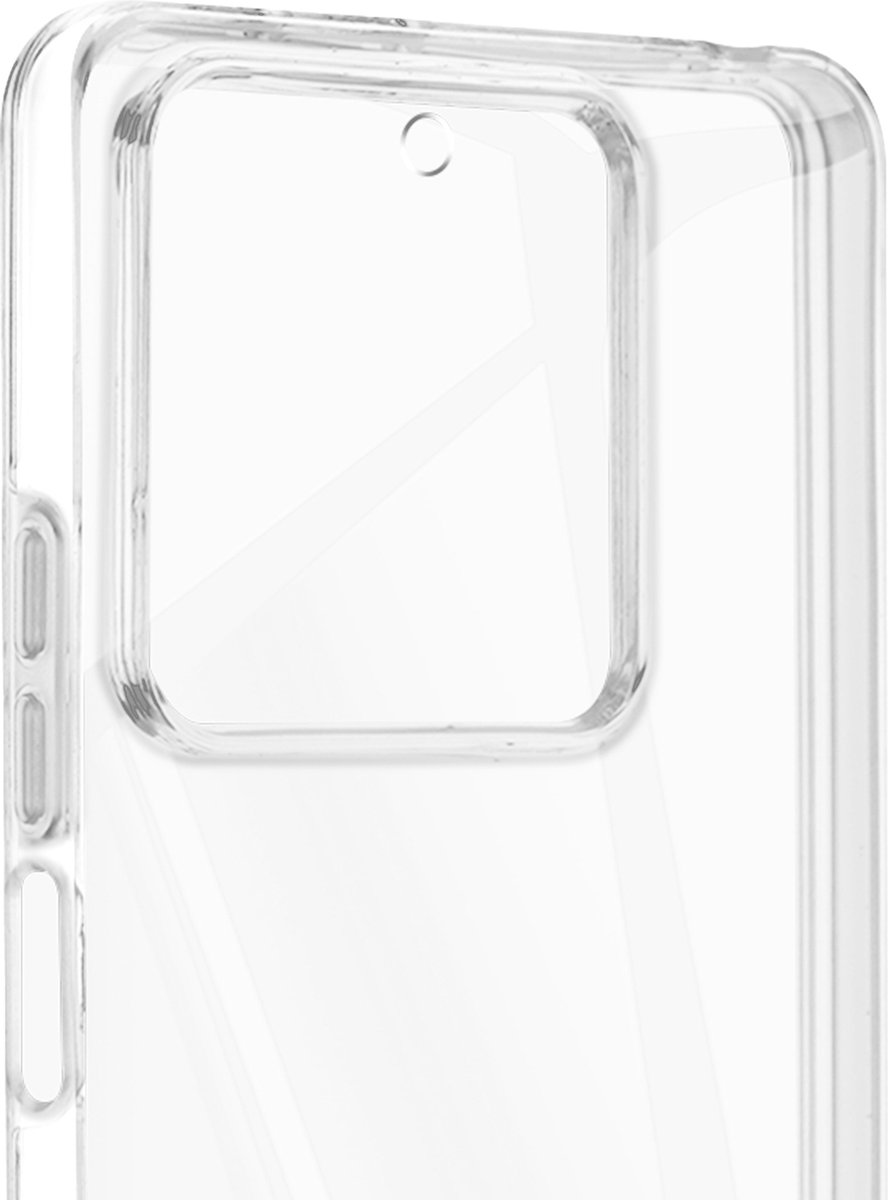 Avizar Hoes Geschikt voor Xiaomi Redmi Note 13 5G integraal schokbestendig, Transparant