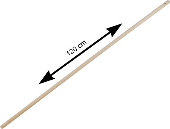 Buemag Bezemsteel universeel - hout - 120 cm - D24 mm van Buemag — afbeelding 3