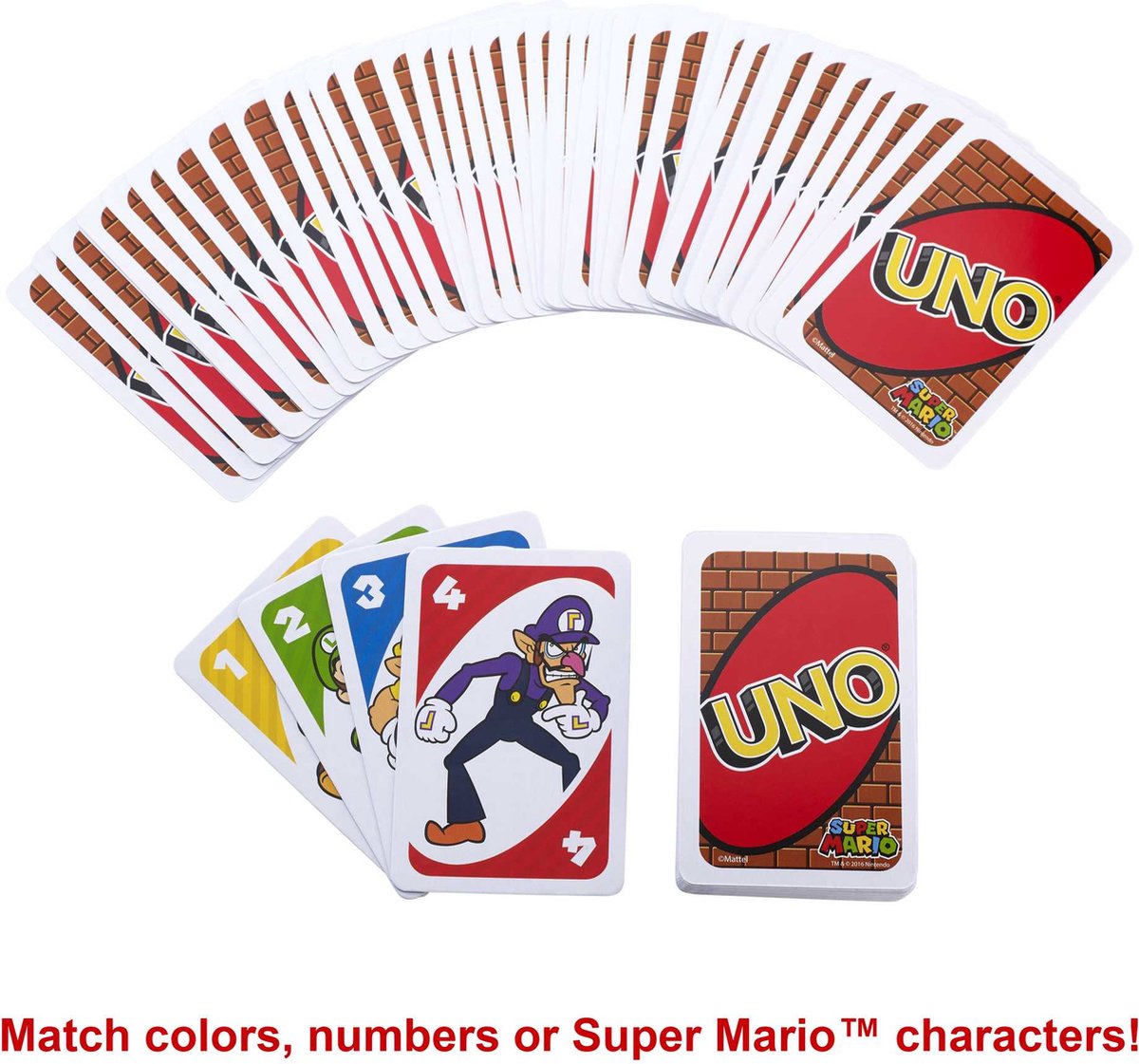 UNO Super Mario - Mattel Games - Kaartspel — afbeelding 3