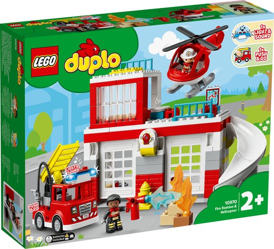 LEGO DUPLO Brandweerkazerne & Helikopter - 10970 — afbeelding 4