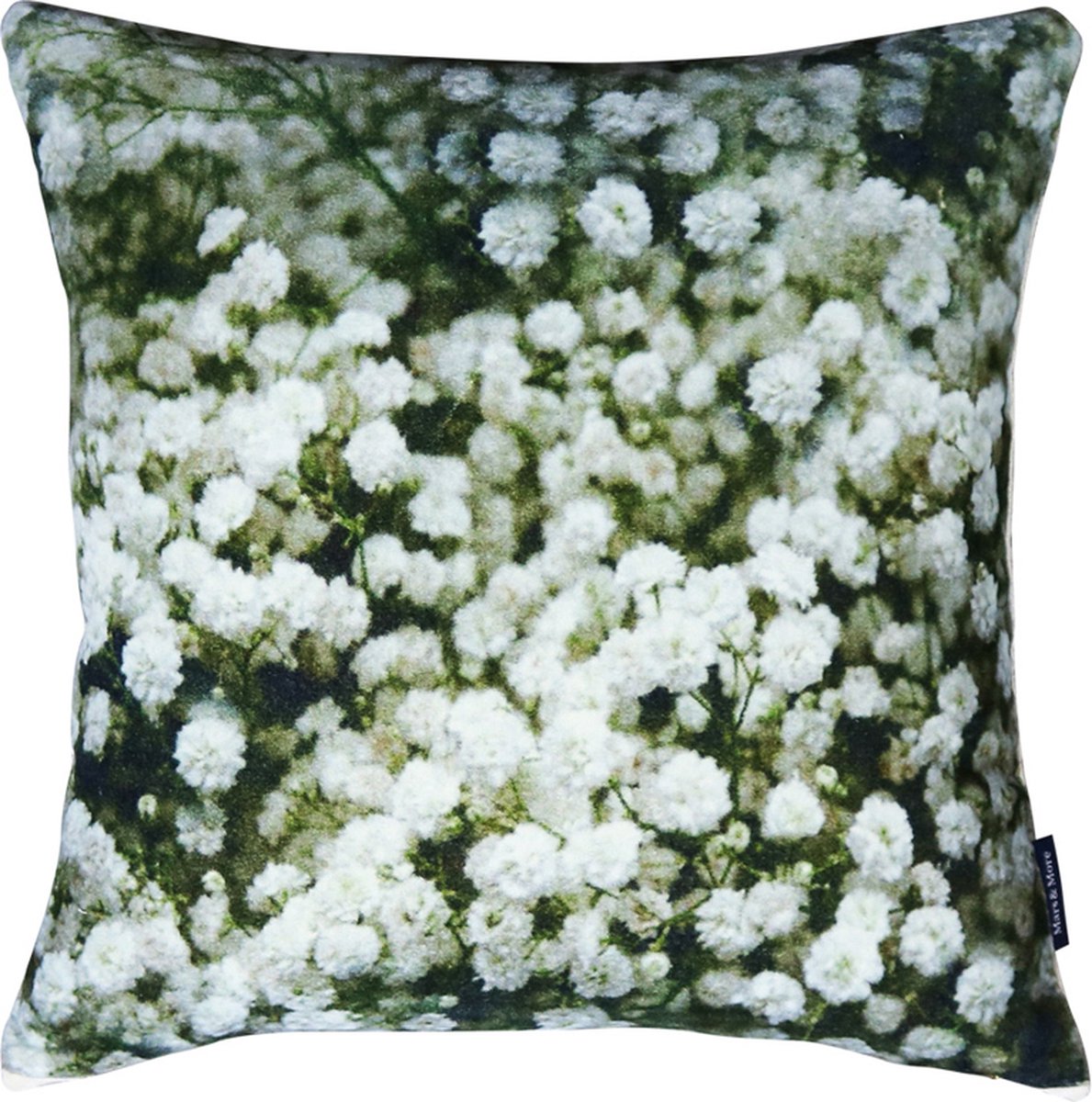 Mars & More kussen fluweel natuur gipskruid 45x45cm* Multi
