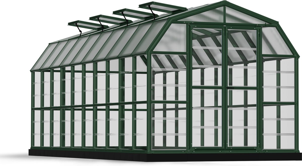 Canopia Grand Gardener Tuinkas Kweekkas Broeikas Polycarbonaat Hoge Kwaliteit Eenvoudige installatie Groen 637X265X238 cm