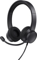 Trust Ayda - USB Computer Headset met ENC-Microfoon voor PC - USB & USB-C - Koptelefoon voor videobellen - Lightgewicht- On-ear - Zwart