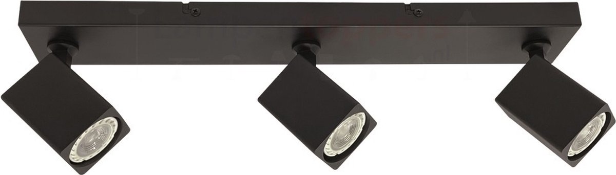 Spot Quadro Zwart GU10 3-Lichts