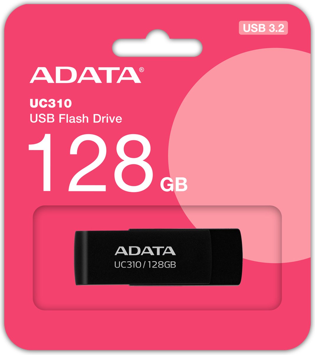 ADATA UC310 USB flash drive 128 GB USB Type-A 3.2 Gen 1 (3.1 Gen 1) Zwart