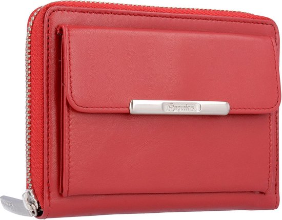 Esquire Cuir Porte-monnaie Helena RFID Wallet Red Rouge