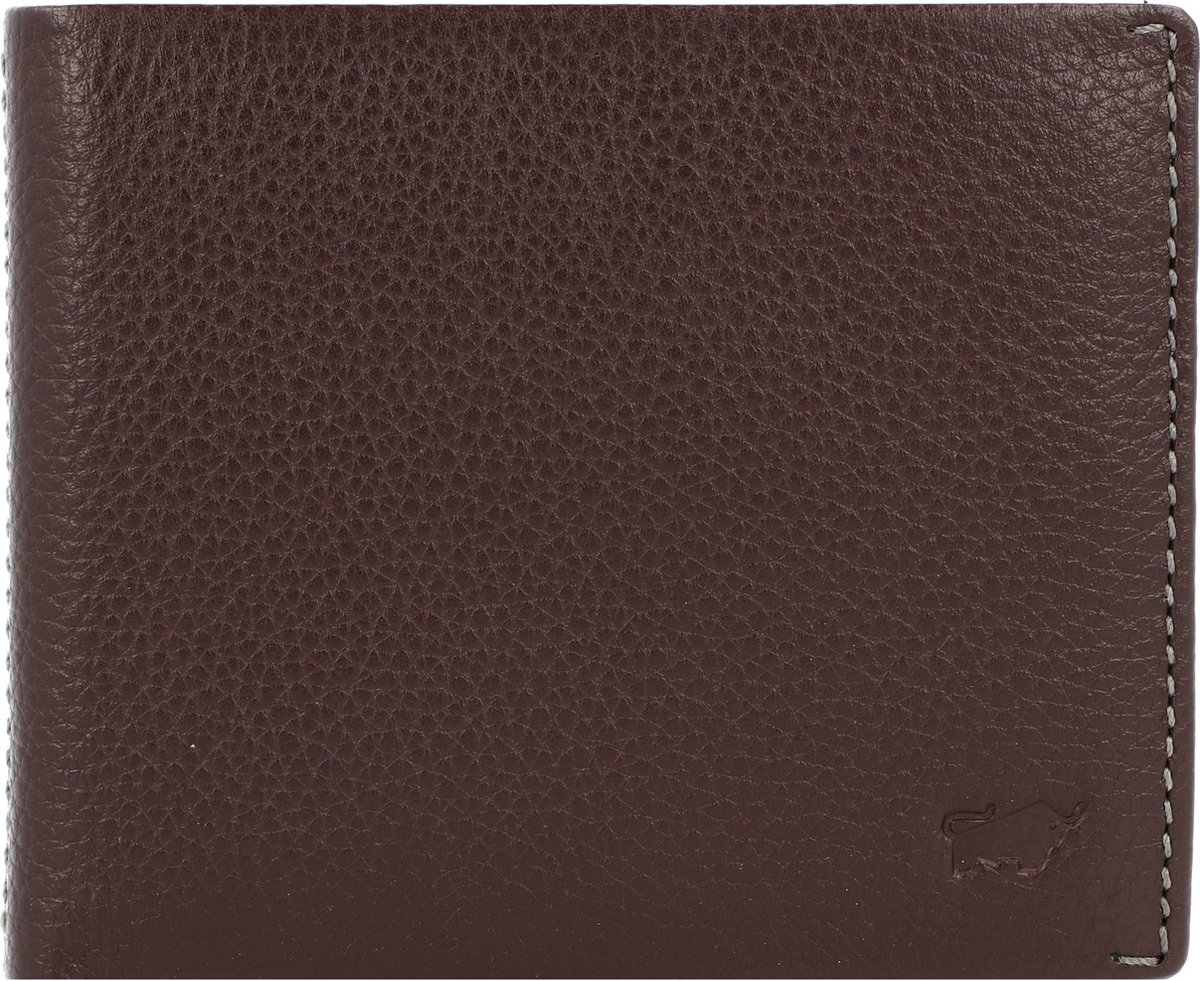Braun Büffel Prato Portemonnee RFID Leer 11 cm - Jongens - Horizontaal - d. braun