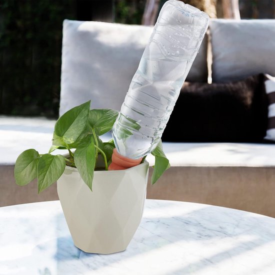 Goutteur d'eau 6 pièces - Système d'arrosage automatique - Convient aux bouteilles PET de 15 L - Pour plantes d'intérieur et jardinières de balcon - Can en terre cuite