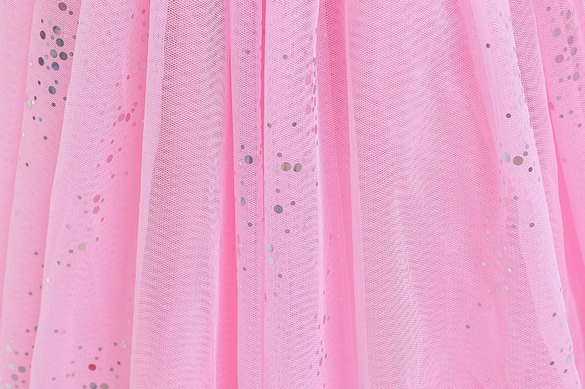 Joya Kids® Roze Prinses Jurk | Luxe Verkleedjurk | Prinsessenjurk Meisje | Verkleedkleren Meisje | Prinsessen Verkleedkleding | Carnavalskleding Kinderen | Roze | | Cadeau Meisje Sinterklaas — afbeelding 10
