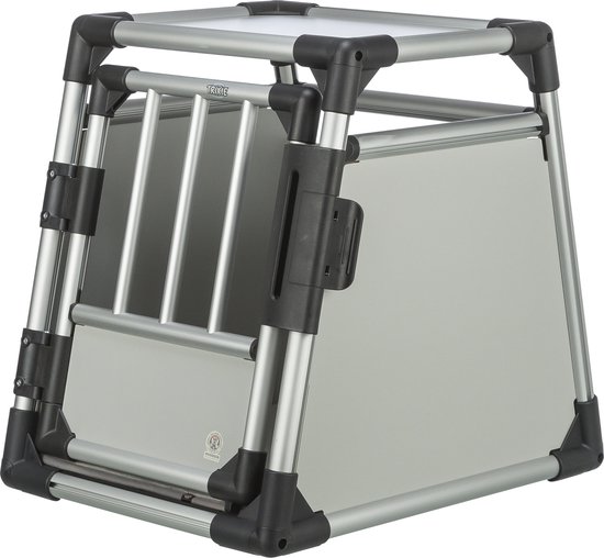 Trixie Transport Box Aluminium - Transportkooi - 48 cm x 57 cm x 64 cm - Zilverkleurig/Zwart
