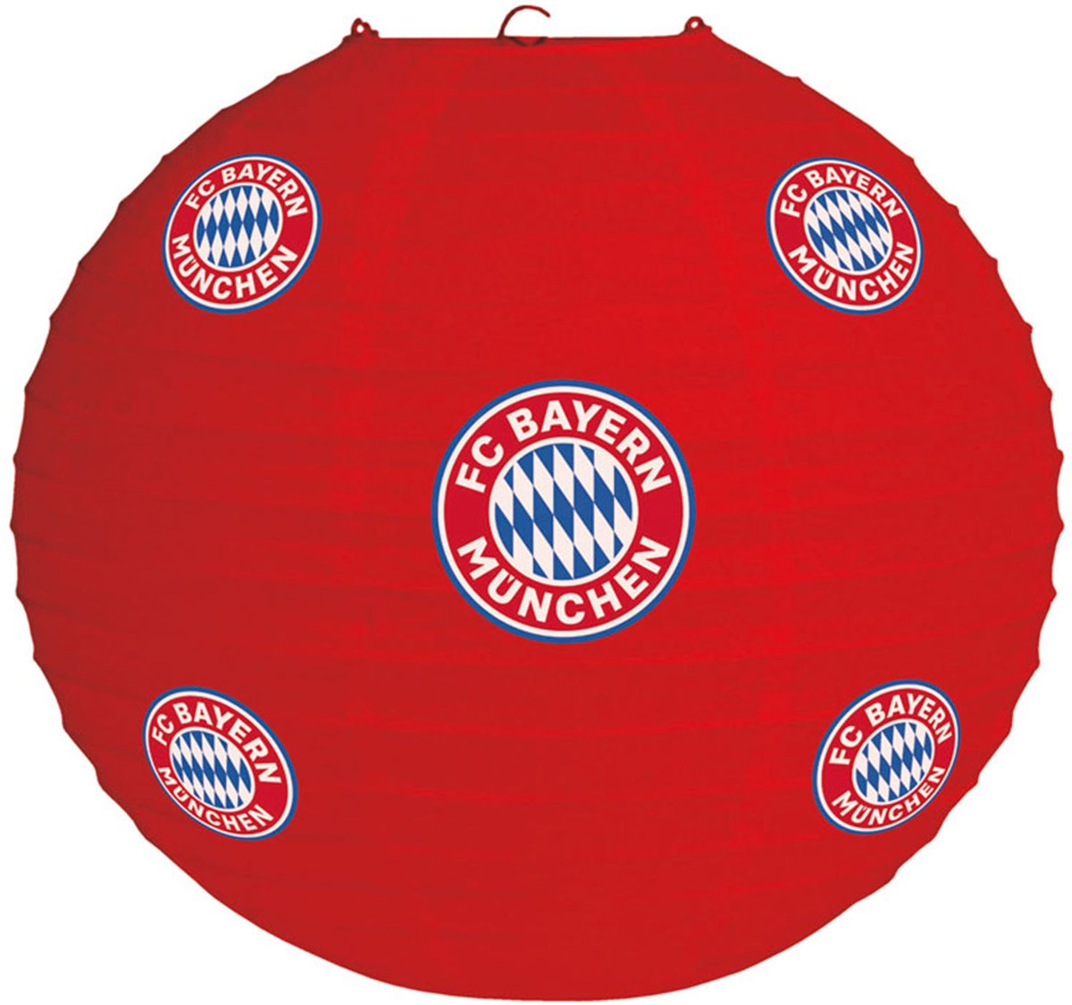 Amscan Lampion Fc Bayern München Jongens 20 Cm Karton Rood
