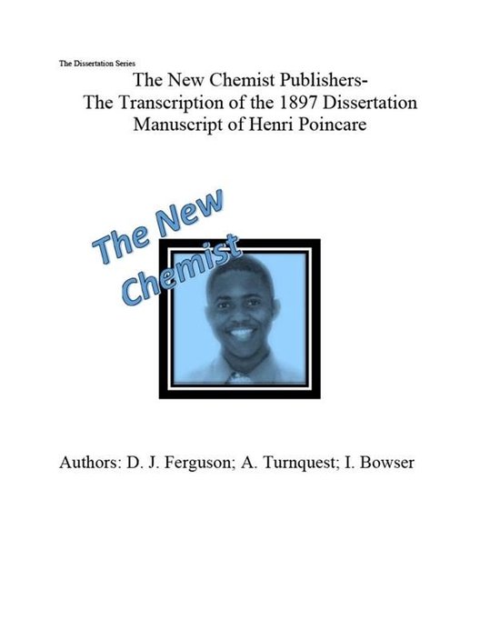Dissertation Series 1 - The New Chemist Publications- Poinca ... - cover